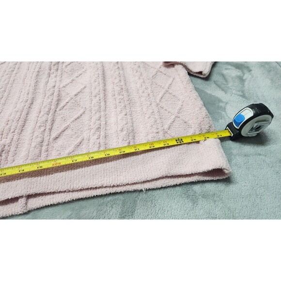 NWT SKIMS L/XL Cherry Blossom Cozy Cable Knit Oversized Crewneck Pullover - Picture 7 of 7